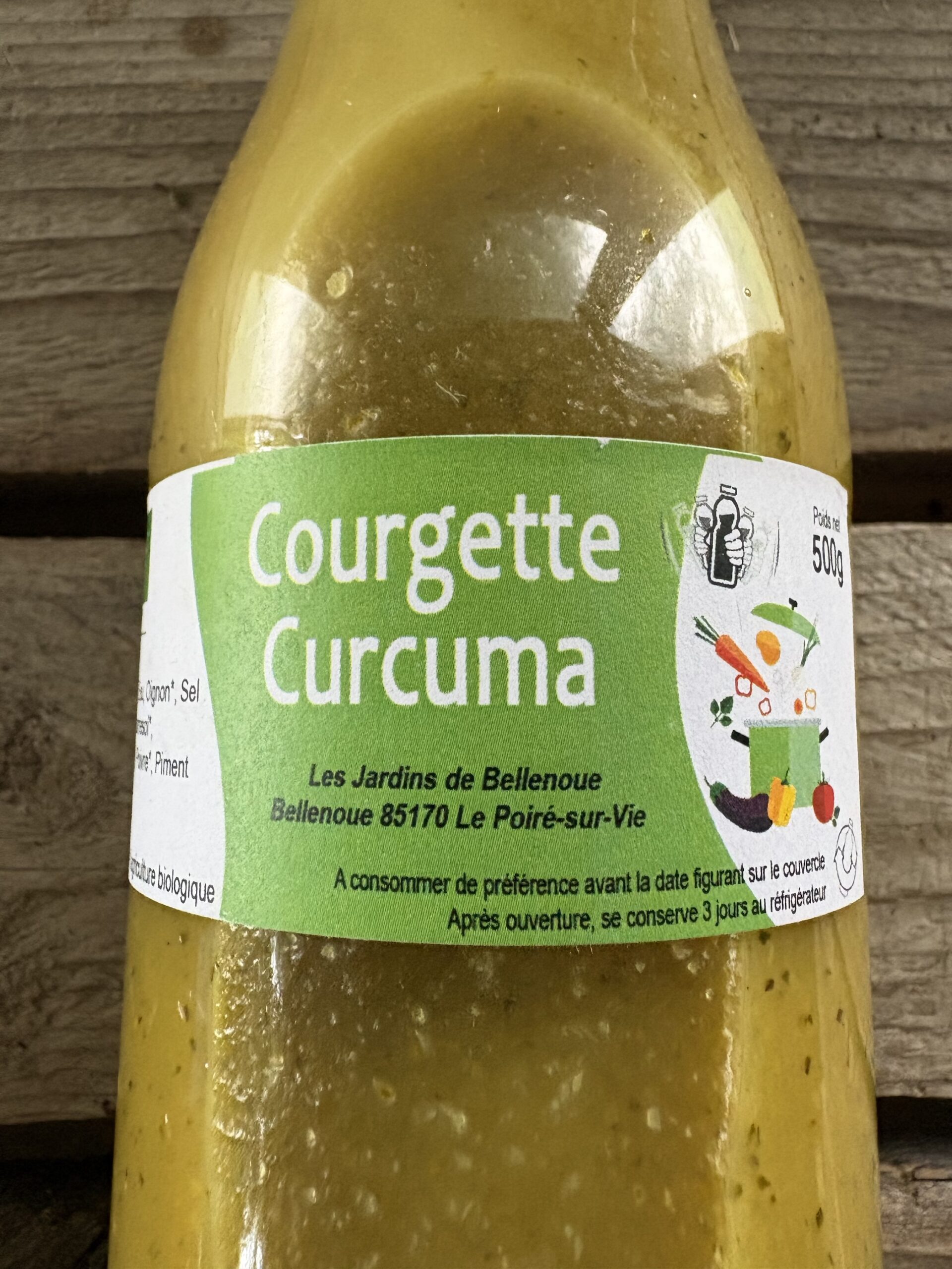 Soupe courgette curcuma
