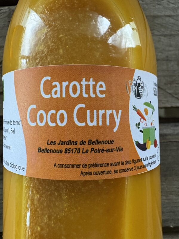 Soupe carotte coco curry